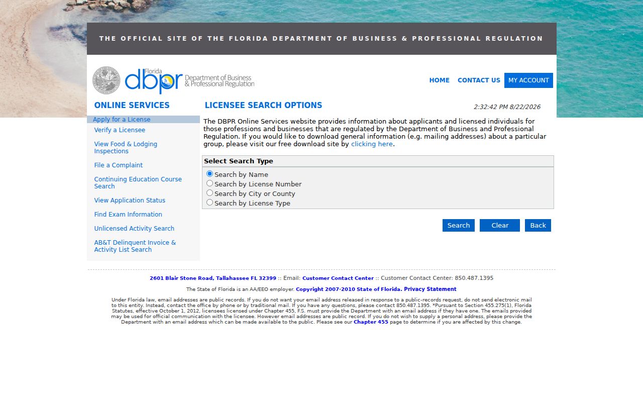 Leon County residents directory Florida license search